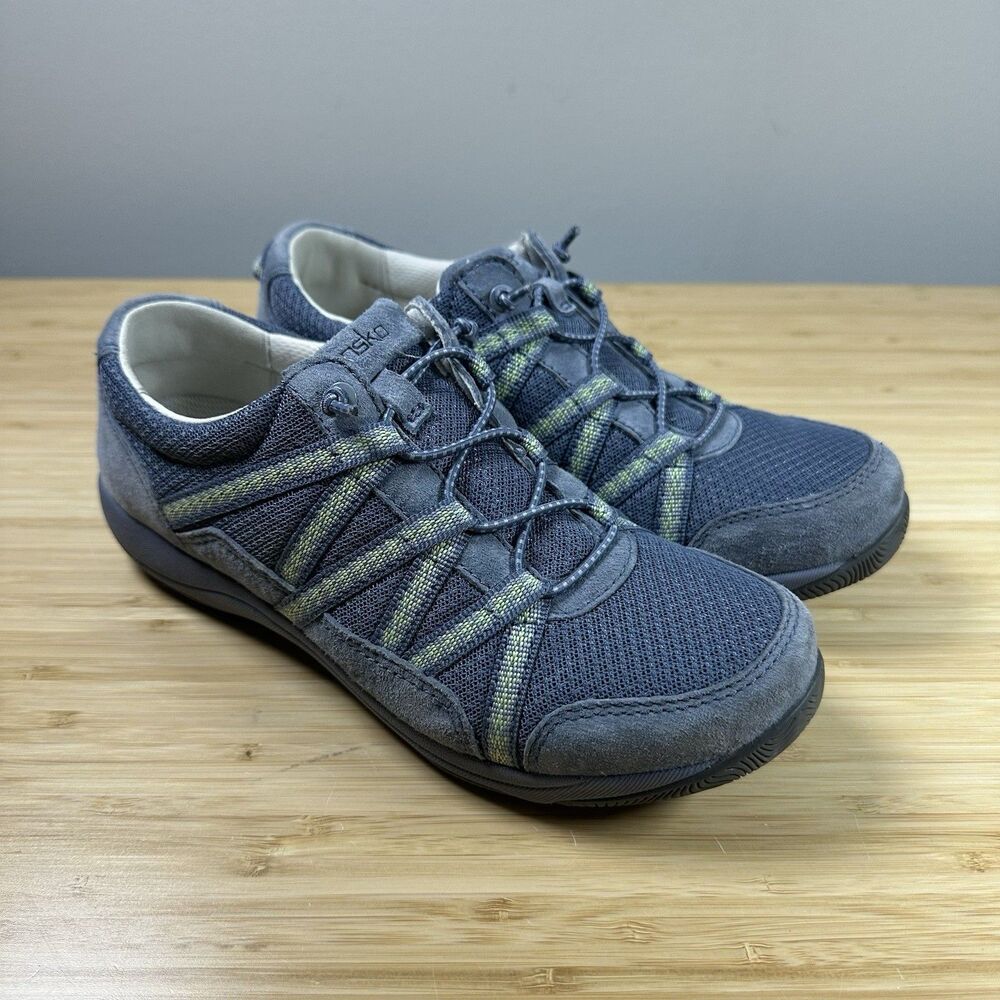 Dansko Harlyn Blue Suede Mesh Sneakers Women EU 37 Occupational Athletic Comfort